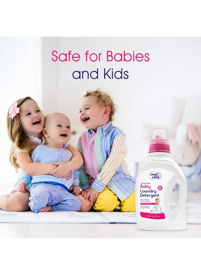 Cool & Cool Baby Laundry Detergent Liquid 2 Liters – Gentle, Effective Cleaning, Dye-Free & Bleach-Free, Safe for Babies & Kids - Image 5